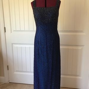 Beaded Silk Gown, New Years Eve, mother of the bride, wedding guest, black tie